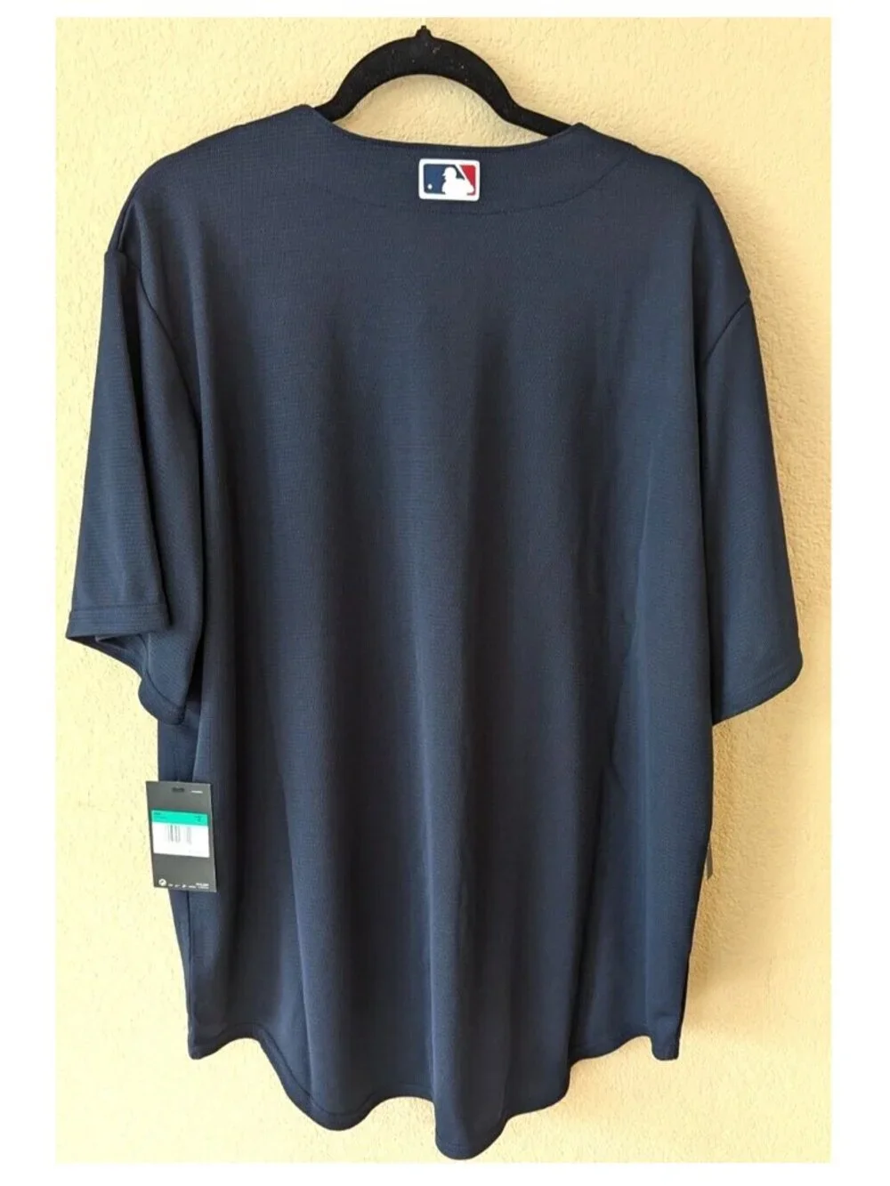 Size XL-Men's Cleveland Guardians Baseball Alternate Navy Jersey-New Authentic